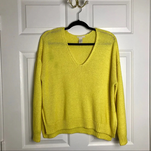 H&M Yellow Knit Sweater ❤️ - Picture 2 of 4